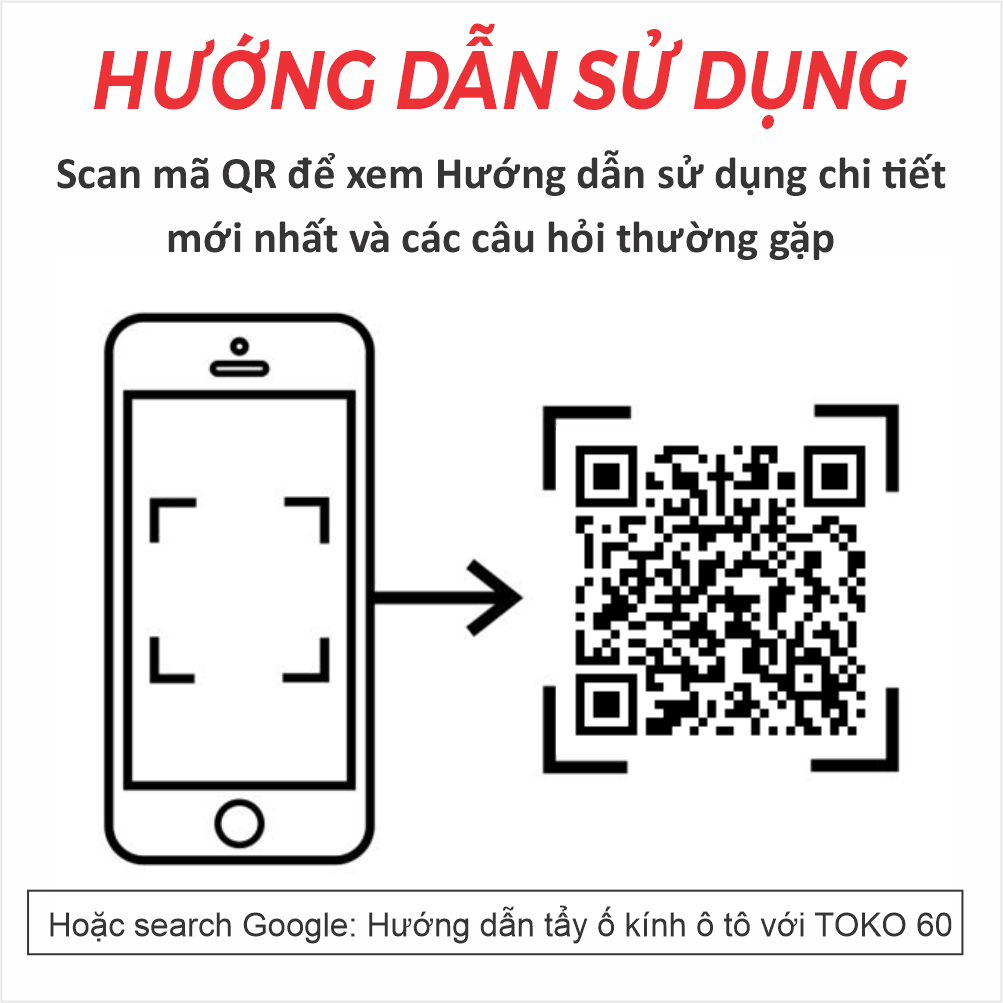 Tẩy ố kính ô tô TOKO 60, không cháy kính, làm sạch ố mốc kính, ố 7 màu, cặn canxi | Lựa chọn hàng đầu của GARAGE, Chăm sóc xe