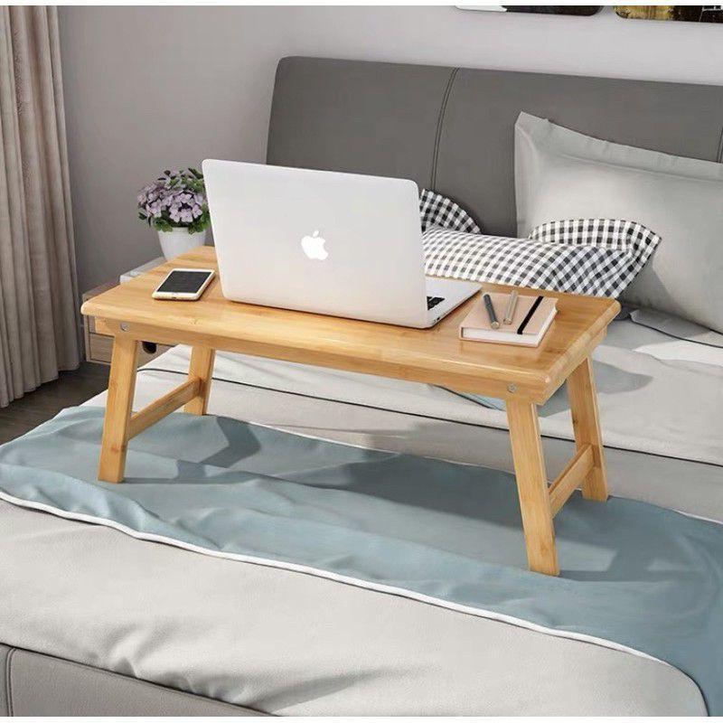 DEAL SỐC Bàn Chân Xếp 40x60cm - Bàn trà chữ nhật sofa/cafe ngồi bệt gấp gọn gỗ thông tự nhiên