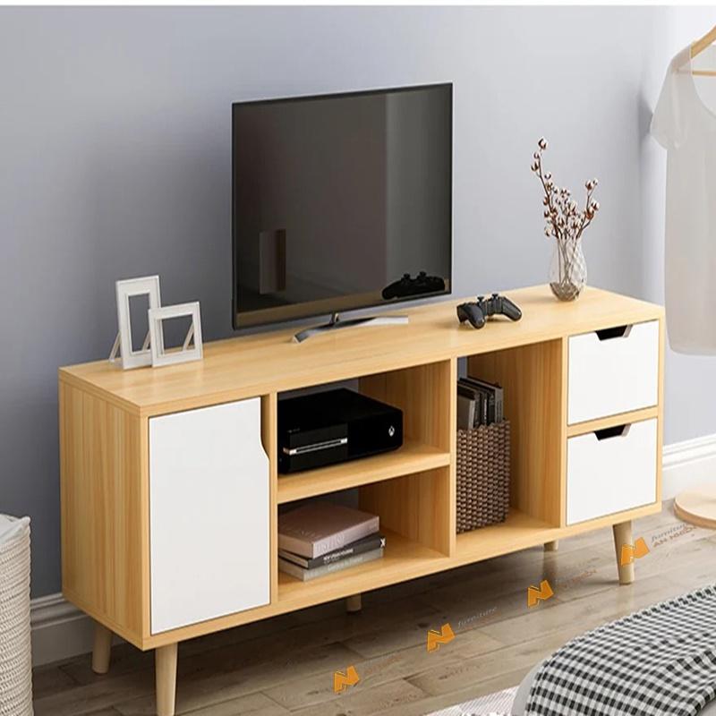 Made in VN Kệ tivi gia đình bằng gỗ mdf 17mm công ty Mộc Phát độ bền trên 30 năm AN052