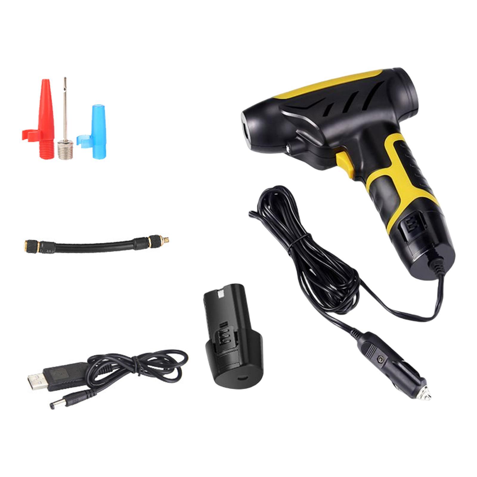 Auto Air Compressor Electric Handheld Tire Inflator Pump Fits for Vehicles Motorbikes
