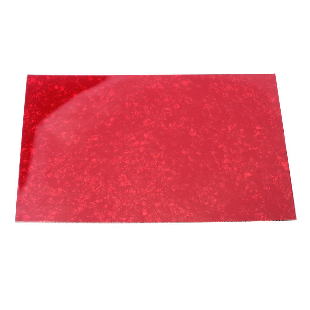 2pcs Durable 3-Ply Pick Guard Blank Sheet Material Guitar Bass Head Veneer