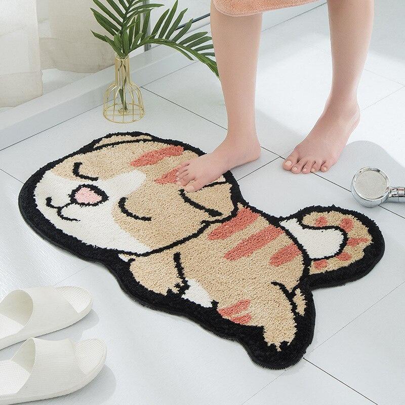 Cartoon Creative Non-slip Mat, Bathroom Balcony Floor Mat, Bathtub Absorbent Mat, Door Absorbent Mat, Household Carpet