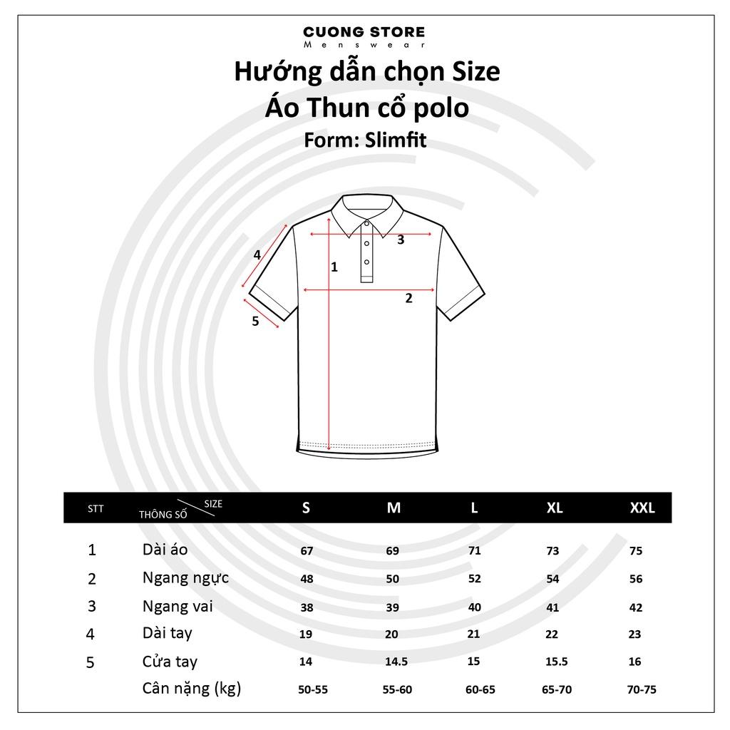 Áo thun Polo nam 4 màu phối viền trắng MRC 2106013 vải cá sấu Cotton cao cấp chuẩn form trẻ trung nổi bật - MENFIT