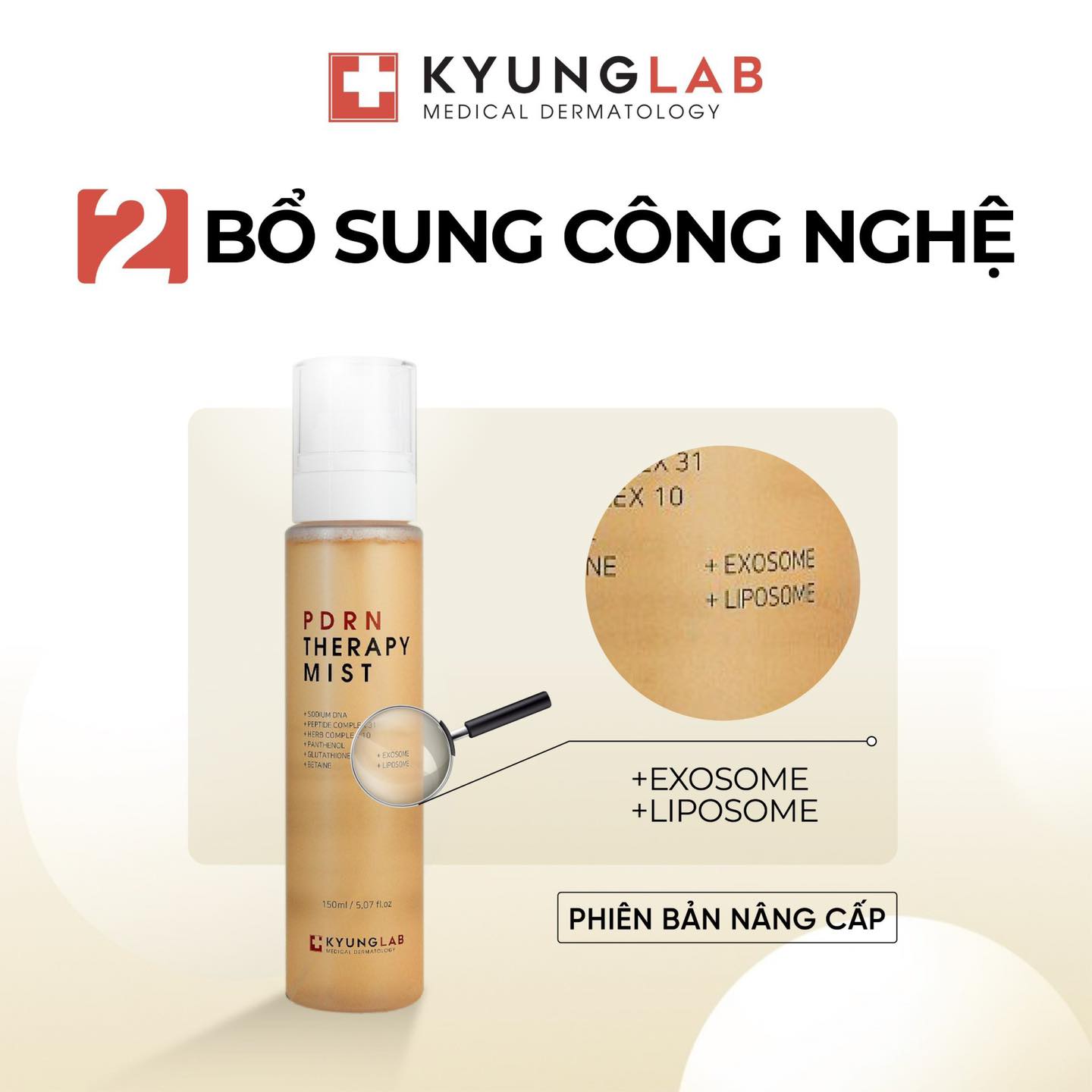 Xịt khoáng dưỡng ẩm Kyung Lab Pdrn Therapy Mist 150ml mẫu mới 