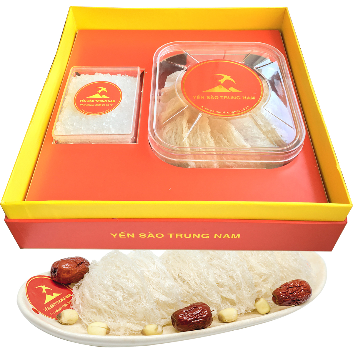 Tổ Yến Sào Tinh Chế Yến Sào Trung Nam - Hộp quà tặng