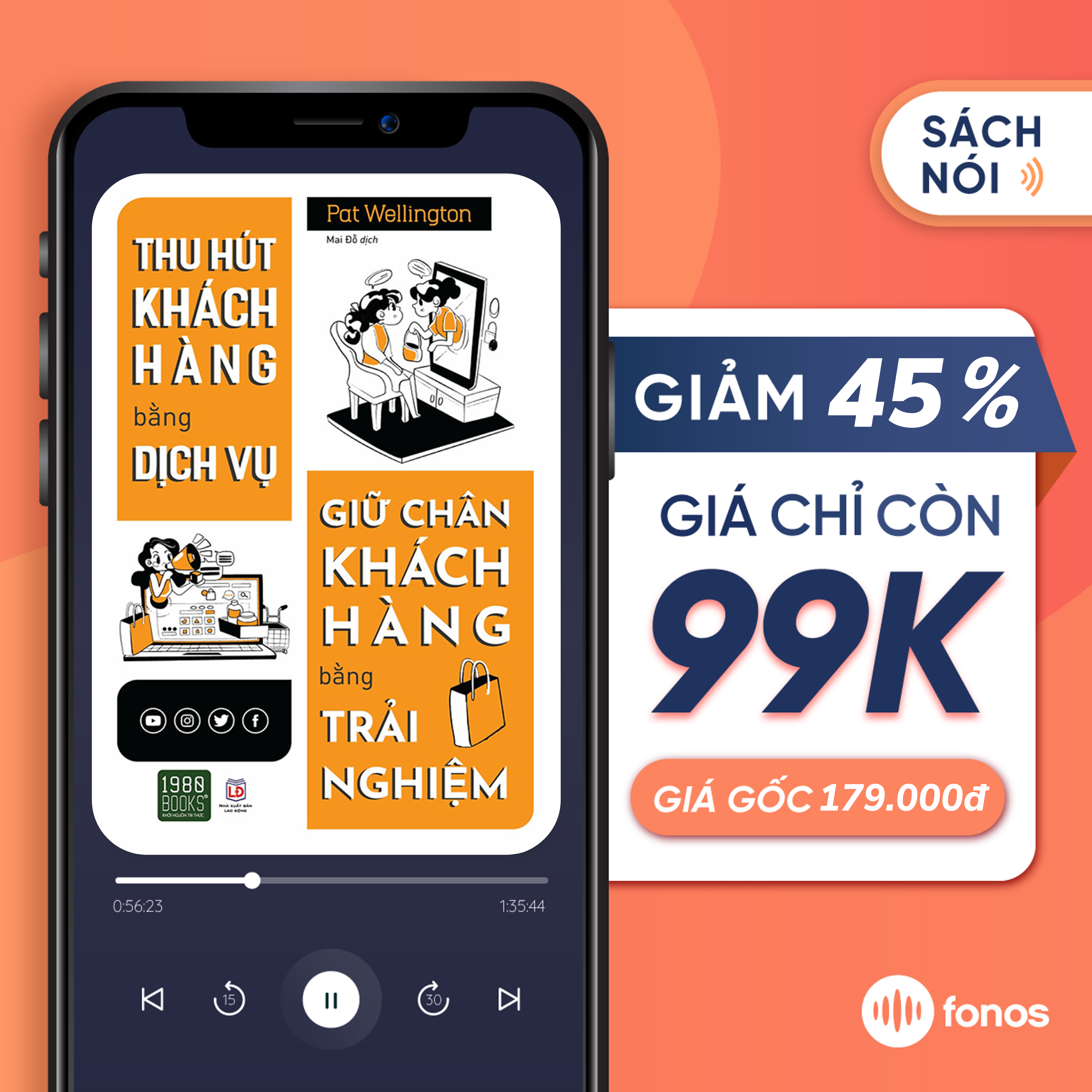 Sách nói Fonos: Thu Hút Khách Hàng Bằng Dịch Vụ, Giữ Chân Khách Hàng Bằng Trải Nghiệm