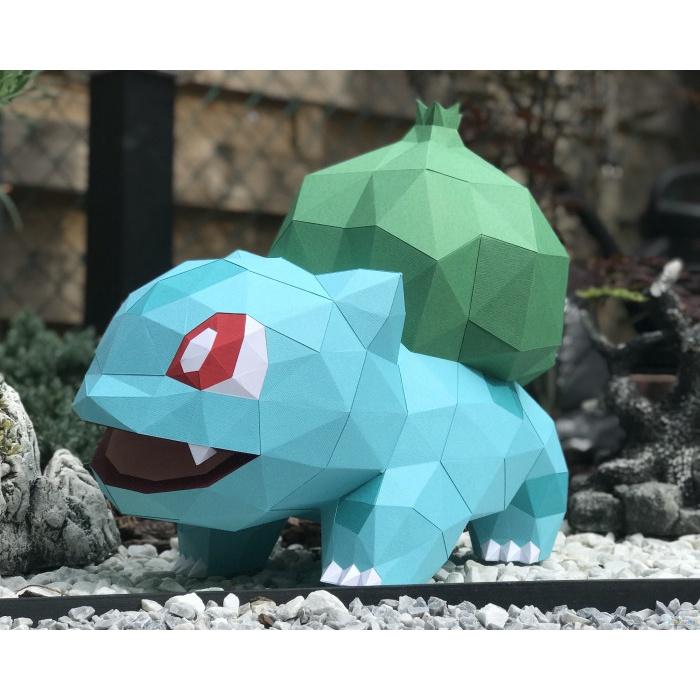 Mô hình giấy thủ công 3D Nhân vật Pokem (35x30x40cm)