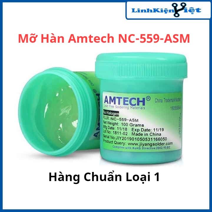 Mỡ hàn, keo hàn Amtech NC-559-ASM 100g hàng chuẩn loại 1