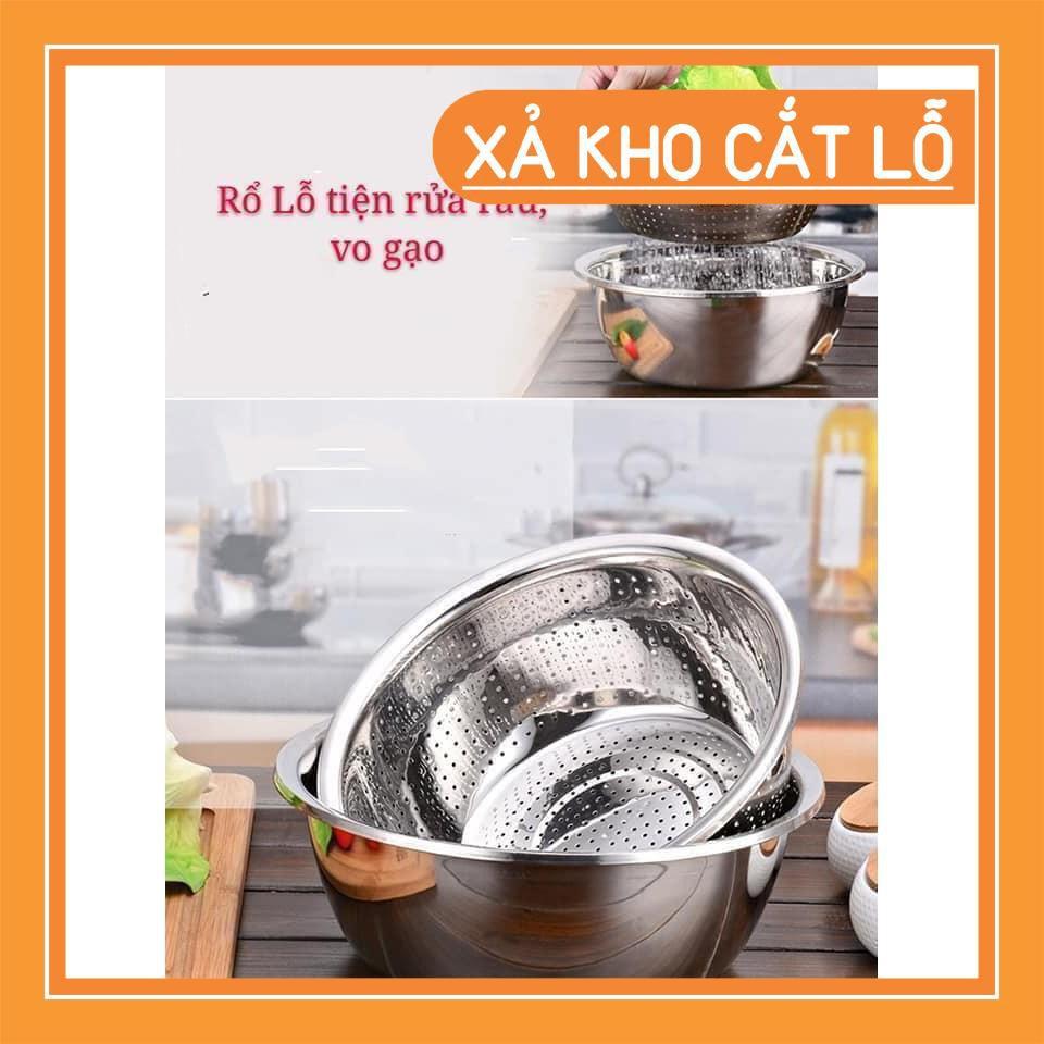 Sét Bộ 5 Rổ Chậu Inox