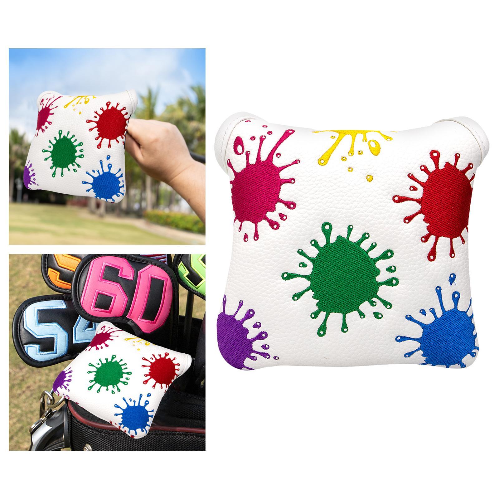 Golf Mallet Putter Head Cover Golf Club Headcover Training Equipment Wrap Sleeve for Women Men