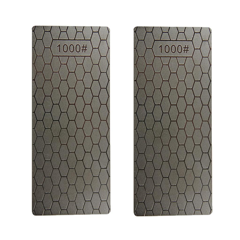 1000# Double Side Plate Whetstone Diamond Sharpening Stone Bench Sharpener 2