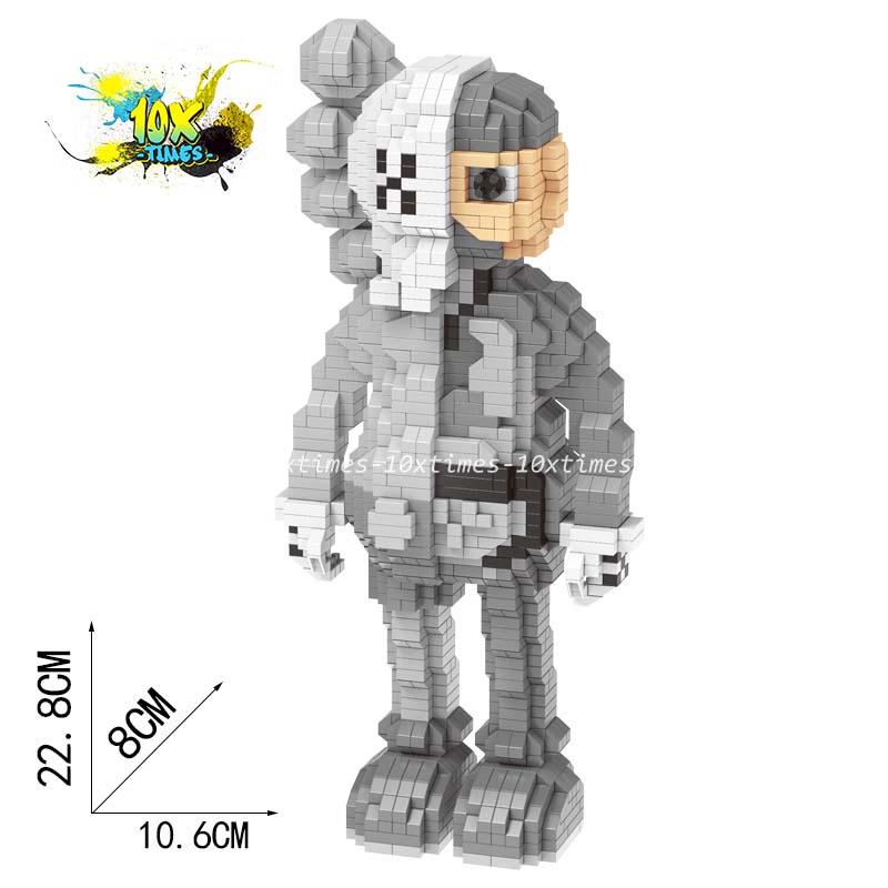 Đồ chơi lego nano 3d mô hình lắp ráp Kwas tai thỏ quà tặng sinh nhật bạn gái, bạn trai