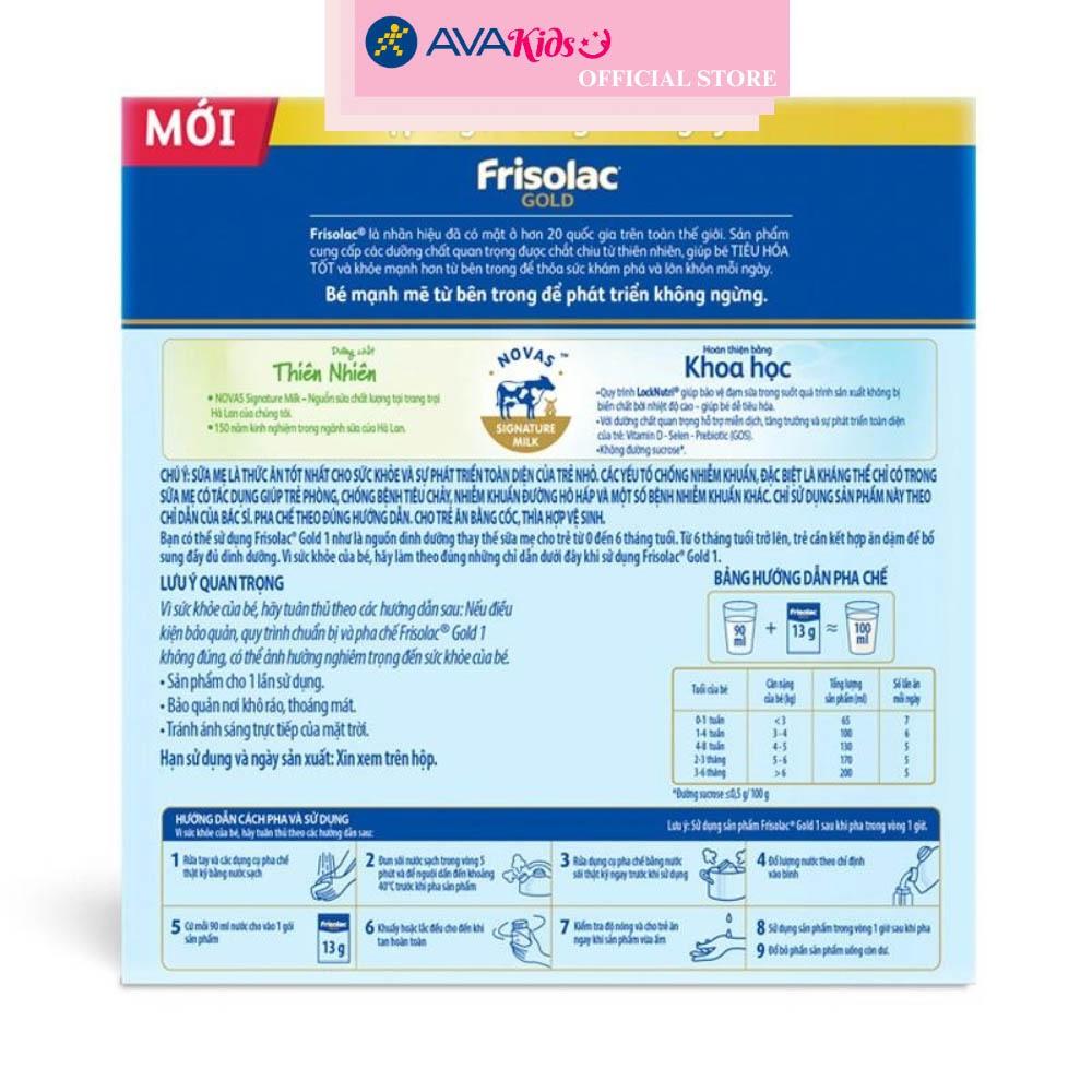 Sữa bột dạng gói Friso Gold số 1 hương vani 104g (0 - 6 tháng)