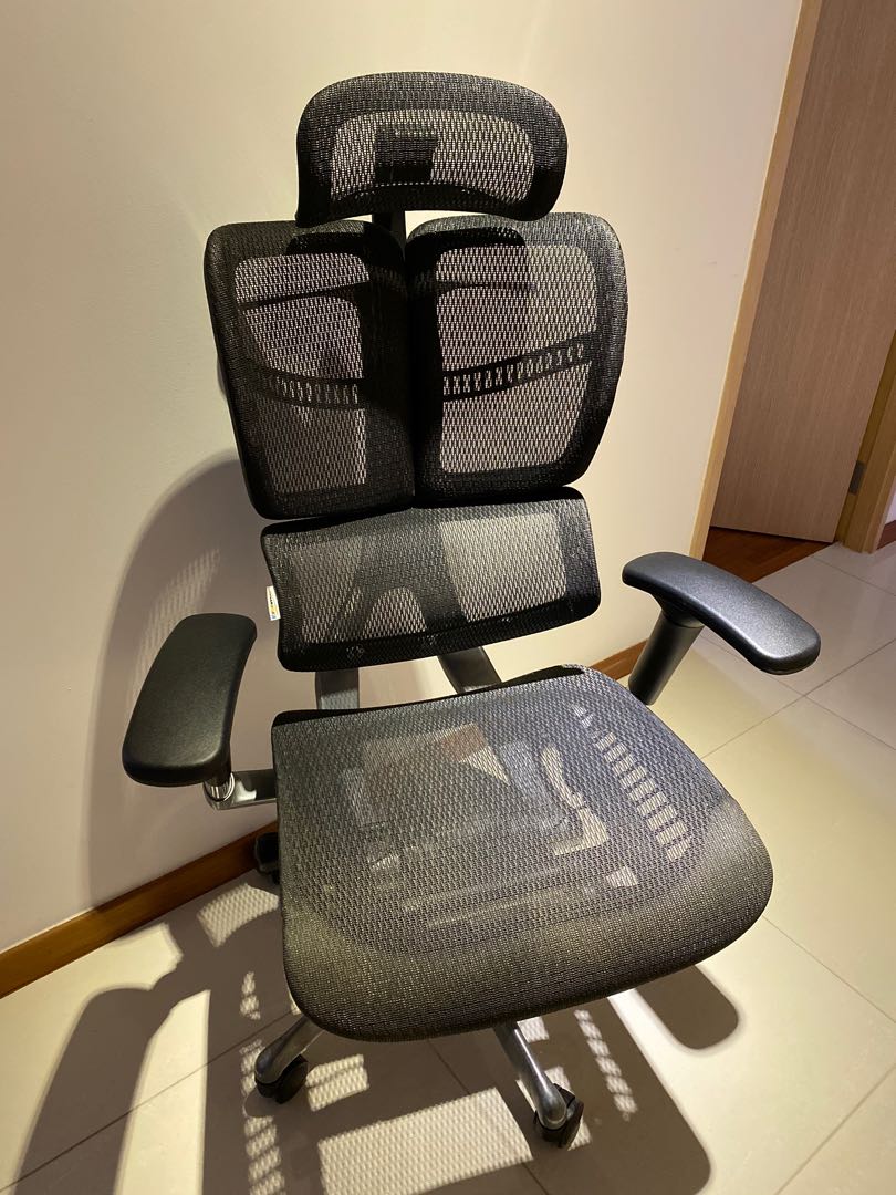 Ghế Văn Phòng Công thái học Ergonomic Vchair Evolution Ergohome, ghế làm việc thiết kế 3 lưng khung siêu chắc, chịu tải 150kg phù hợp cho người vóc dáng to cao, ngả sâu 130 độ, lưới chịu lực tốt - ERGOHOME