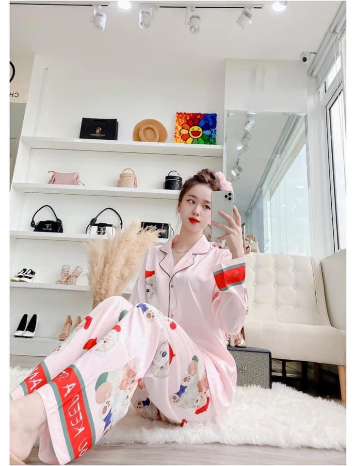 Bộ Pyjama QC siêu hot cổ vét độc lạ sang chảnh