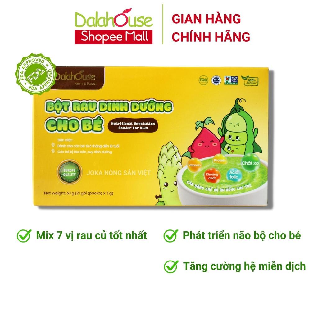 Bột rau củ dinh dưỡng cho bé Dalahouse 63gr sấy lạnh nguyên chất, đạt chuẩn Châu Âu