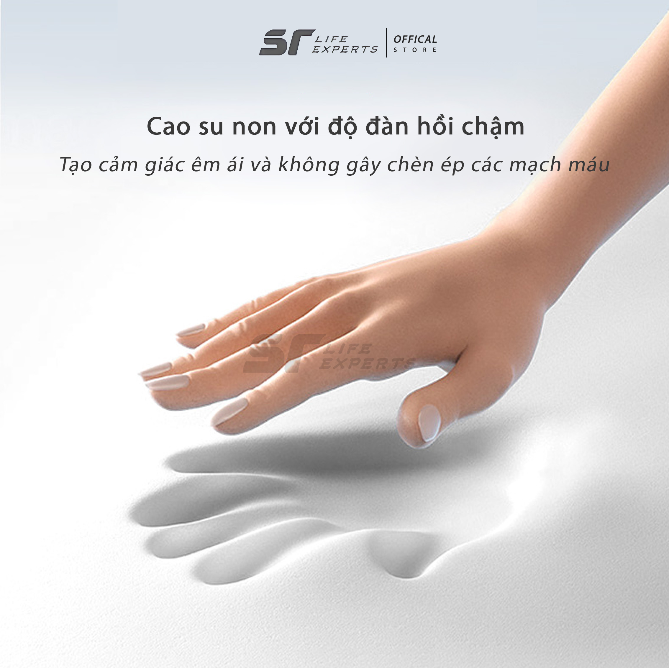 Gối Kê Tay Công Thái Học, Cao Su Non, Đệm Tay Vịn Nâng Đỡ Cánh Tay, Giảm Áp Lực Khuỷu Tay - Sairui