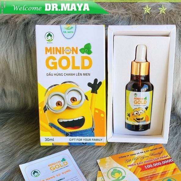 Dầu húng chanh lên men Minion Gold Dr.Maya thể tích 30ml