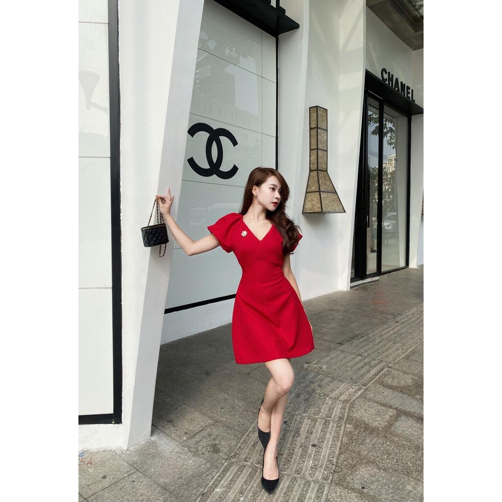 Sami Dress | Đầm dạo phố dự tiệc mini cổ V thanh lịch Story.clothes thời trang nữ thiết kế