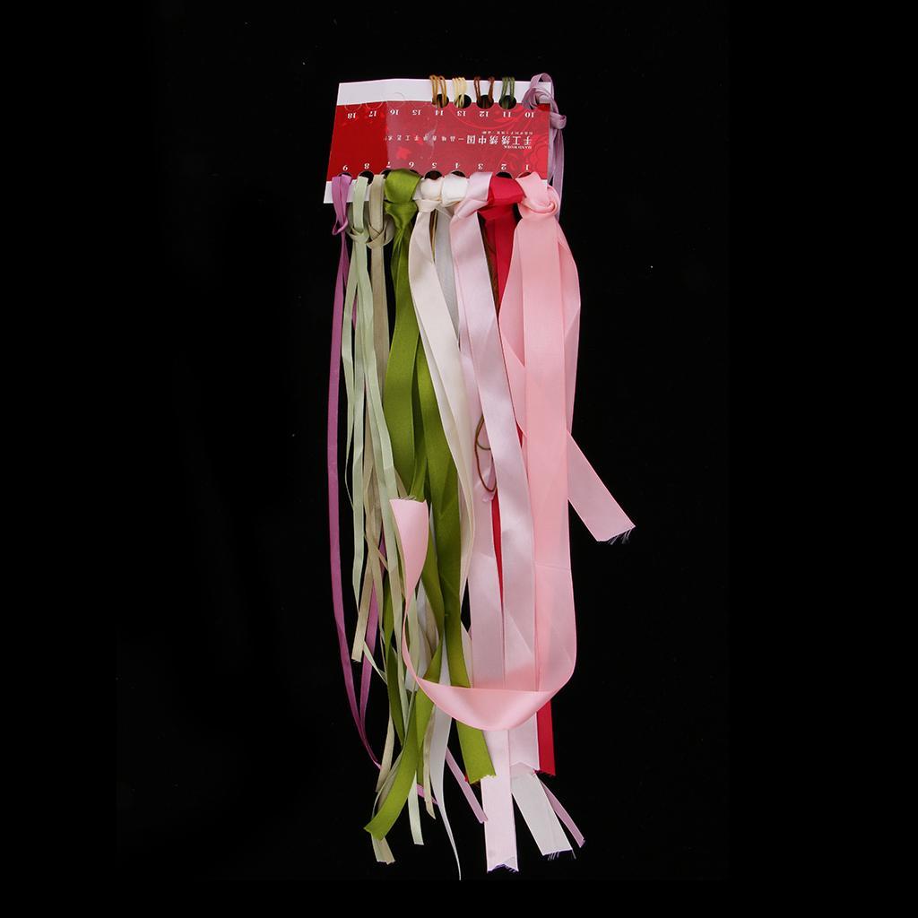 2x Ribbon Embroidery Kits DIY Flower Painting Kit Stamped Cross Stitch Set