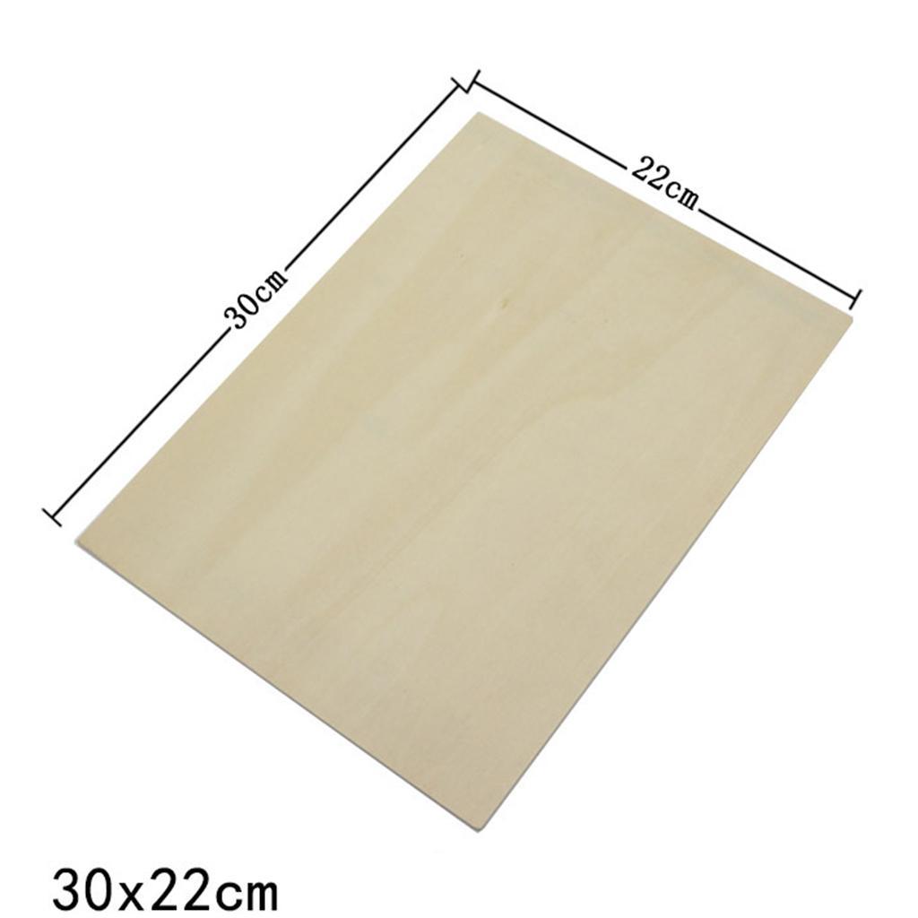 Plain Board Piece Unfinished Wood for DIY Cut Pyrography Craft
