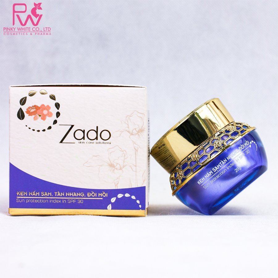 Kem Nám Sạm Tàn Nhang Zado 20g - Mờ Nám, Dưỡng Trắng Da, Chống Loã Hoá