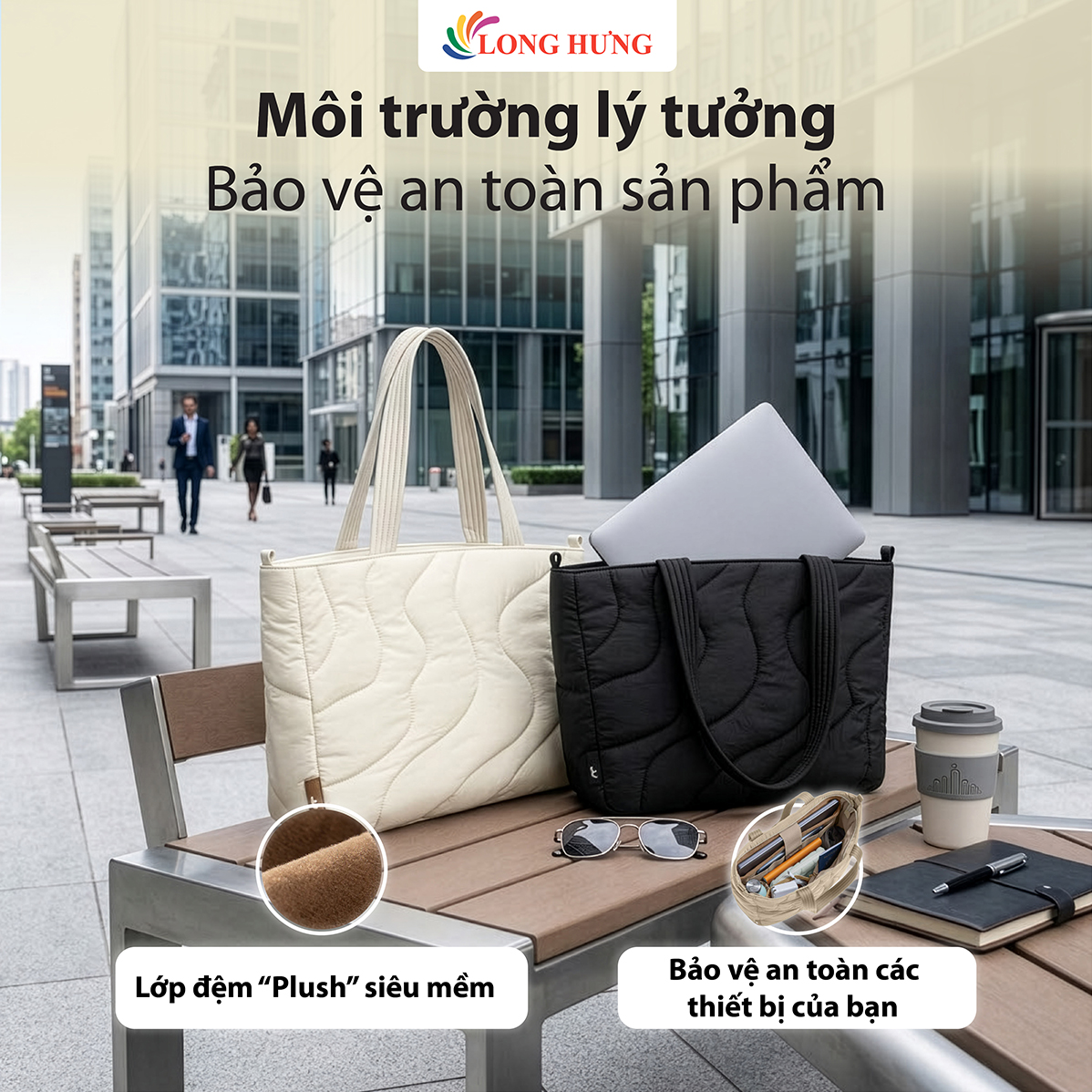 Túi xách chống sốc Tomtoc Terra-T38 Laptop Tote Bag 10L 13/14 inch Macbook T38S1 - Hàng chính hãng