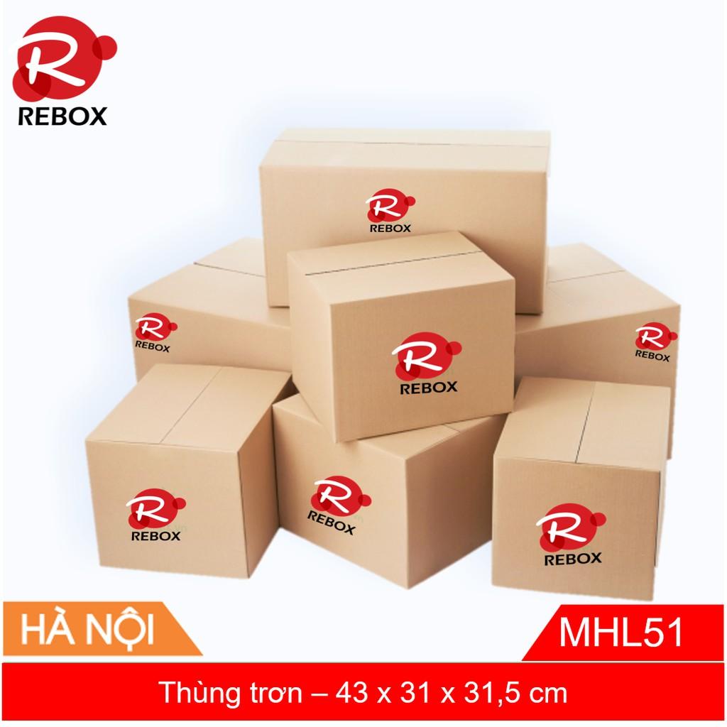 Hộp 43x31x31,5 cm - Combo 20 thùng carton đóng hàng siêu dày giá xưởng