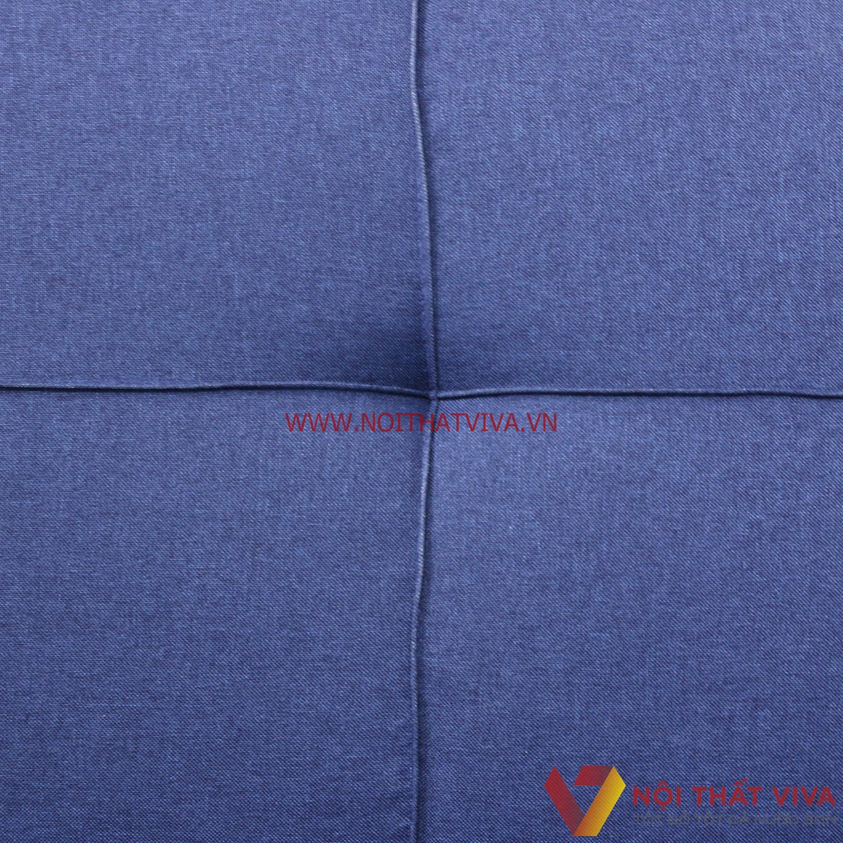 Ghế Sofa Xếp Thành Giường Ngủ Bọc Nỉ Màu Xanh Dương Hiện Đại Giá Rẻ