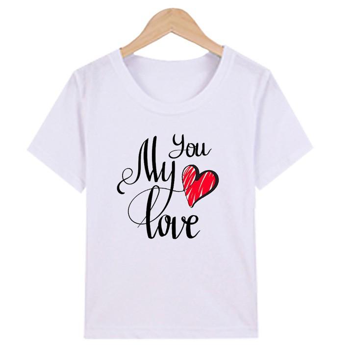 Áo thun nữ tay ngắn in chữ You my love siêu dễ thương ATNK 1083