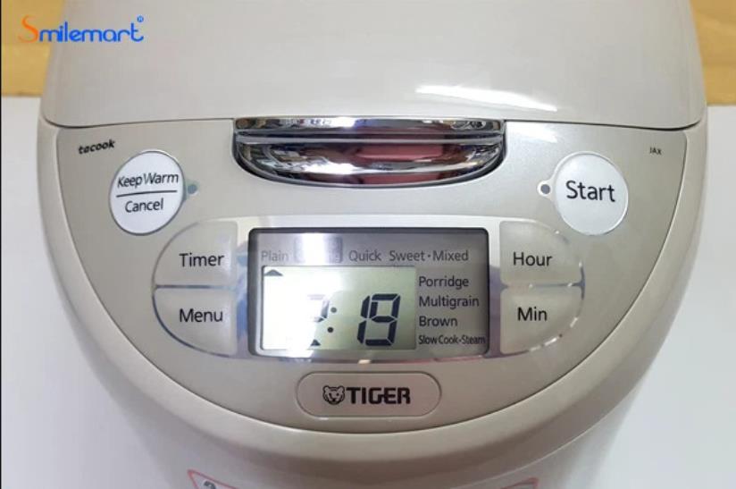 Nồi Cơm Điện Tử Tiger JAX-R10W - 1L - Hàng Chính Hãng