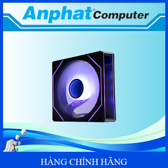 Quạt Tản Nhiệt Fan Case S1 Auto RGB Đổi Màu Đen – Hàng Chính Hãng