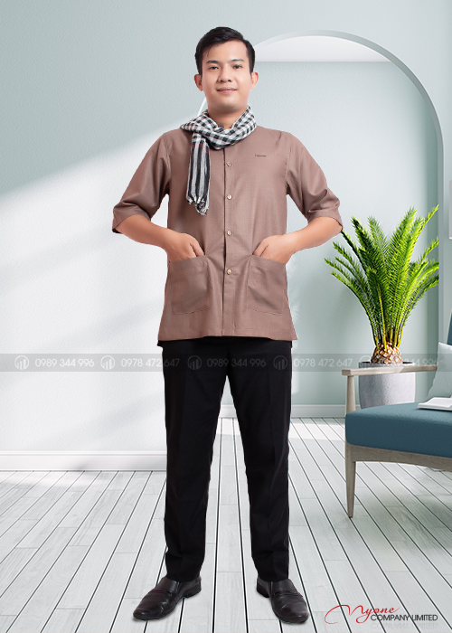 Đồng Phục Áo Phục Vụ Bà Ba Nam