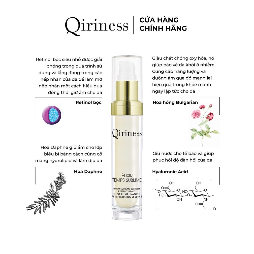 Tinh chất dưỡng chống lão hóa cân bằng độ ẩm nguồn gốc thiên nhiên Qiriness Global Well-Aging Restructuring Essence 30ml