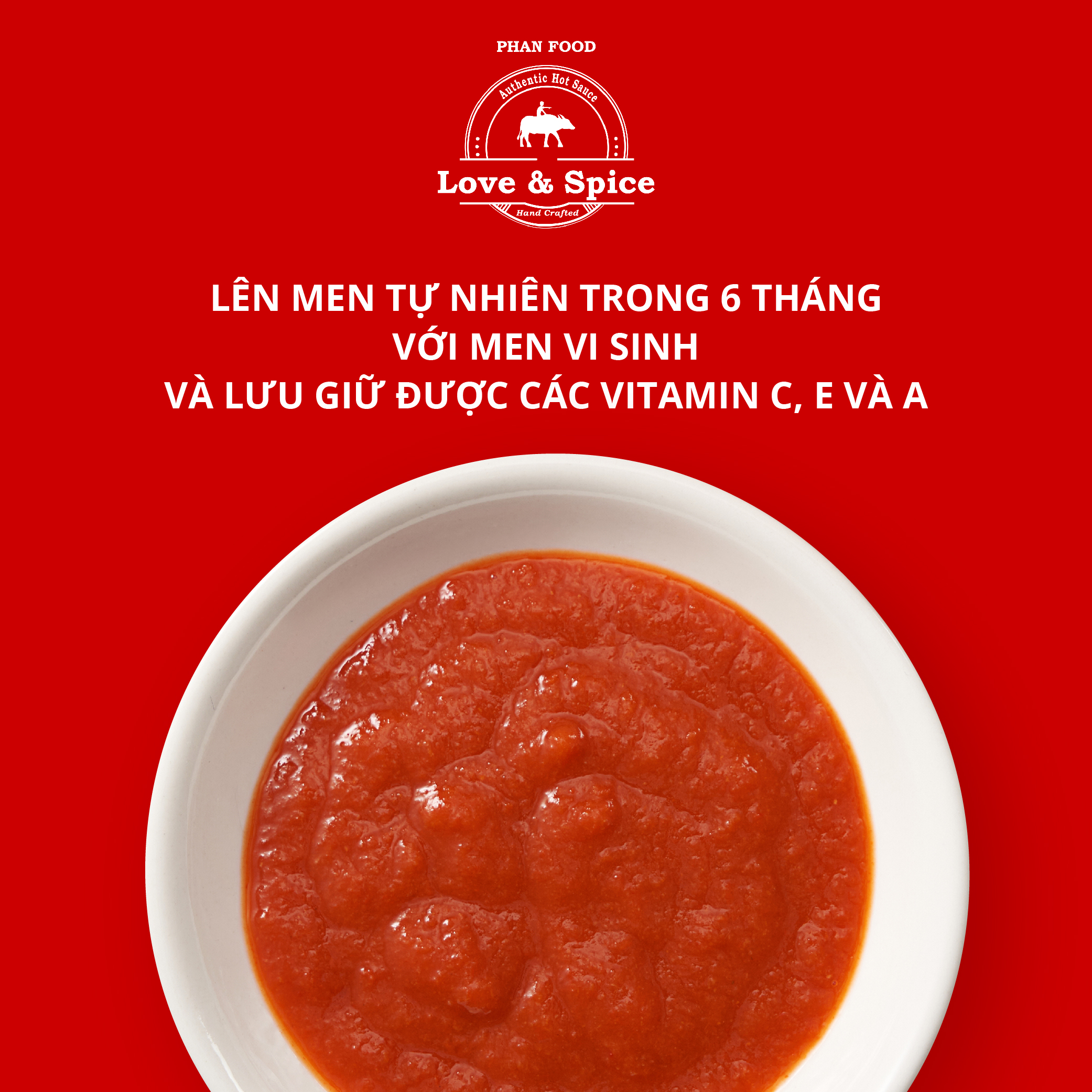 CAY NHƯ QUỶ - Combo 12 chai tương ớt siêu cay Love & Spice lên men tự nhiên từ ớt Ghost Pepper chai 120ml x 12