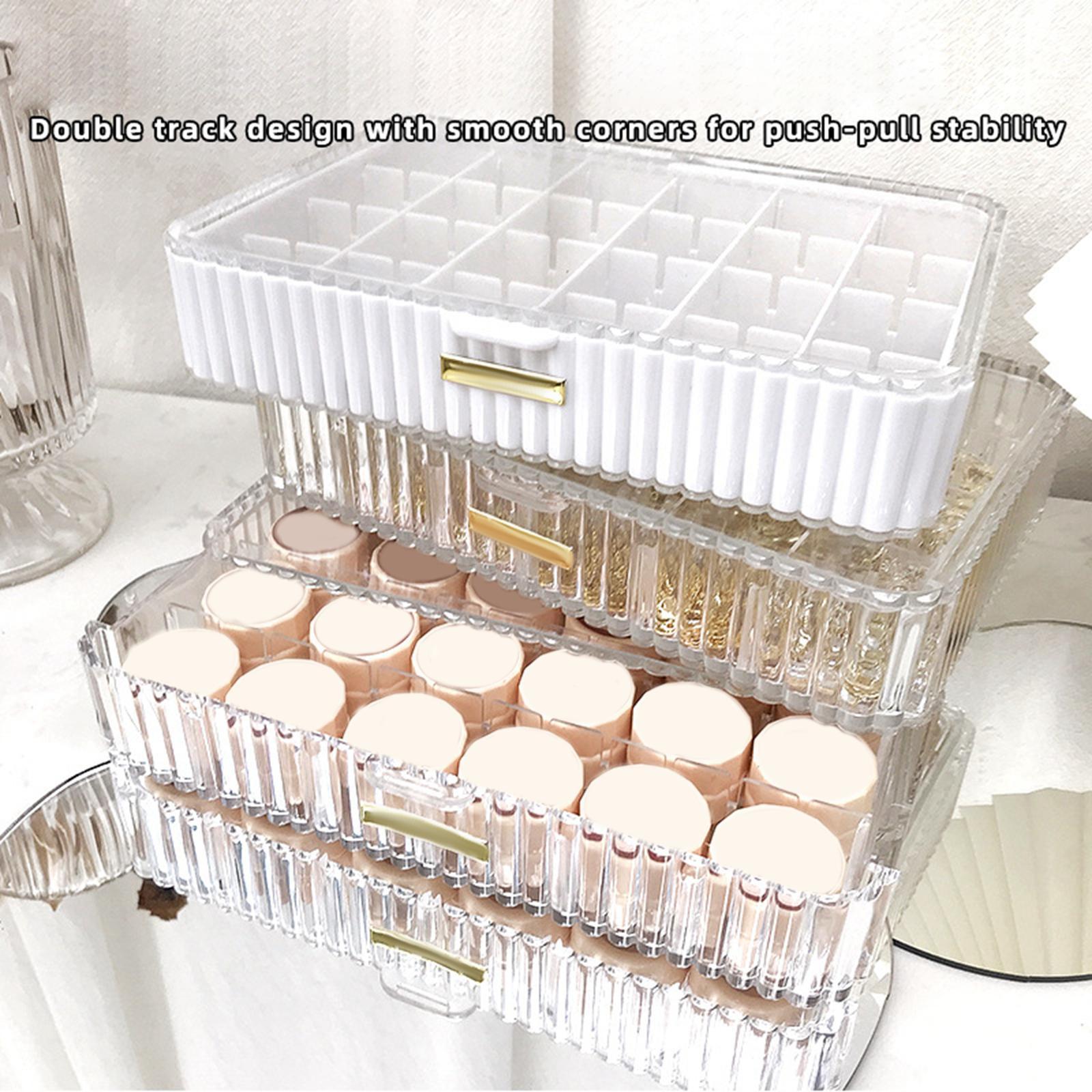 Drawer Storage Box Cosmetic Organizer Desk for Table