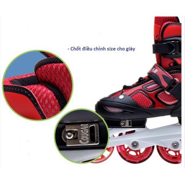 Giày Trượt Patin Cougar 835LSG Bánh sáng - Tặng Bộ Bảo Vệ