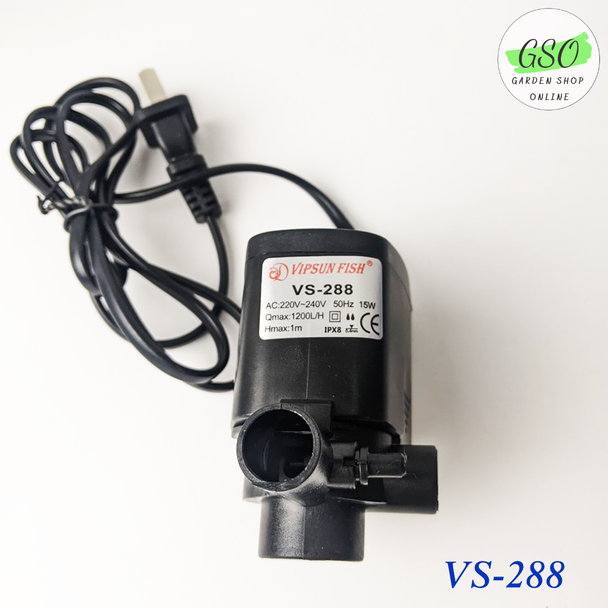 Máy bơm kèm hộp lọc VIPSUN VS288 công suất 15w - máy lọc nước cho hồ cá - TẶNG kèm bông lọc