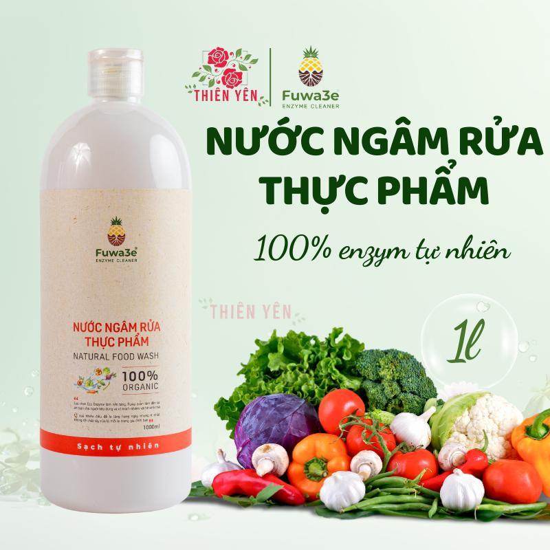[ Nước ngâm rửa thực phẩm Fuwa3e 1L an toàn gia đình ] dung dịch Enzym loại bỏ chất hóa học