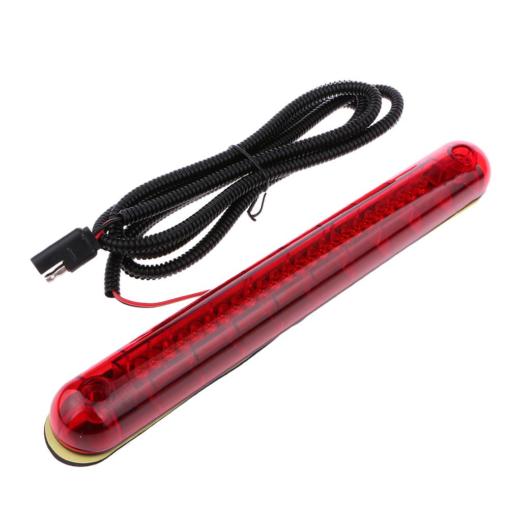 Red 24 LED 12V Car High Mount Third 3RD Brake Stop Tail Light Lamp Plastic