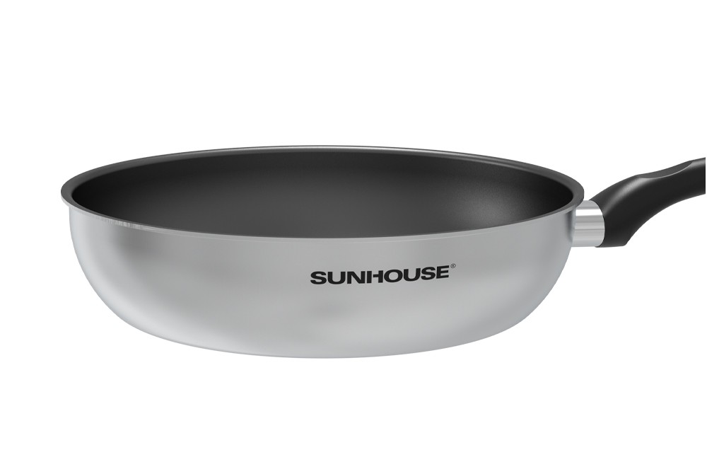 Chảo inox nguyên khối Sunhouse DE26M - Hàng Chính Hãng