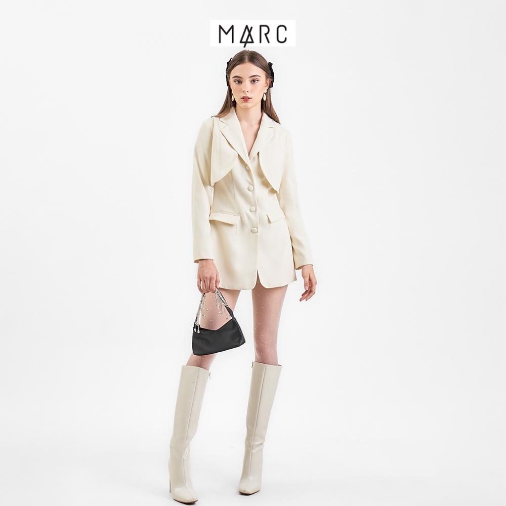 Áo vest nữ MARC FASHION form dài 2 túi phối gile TRVH110322