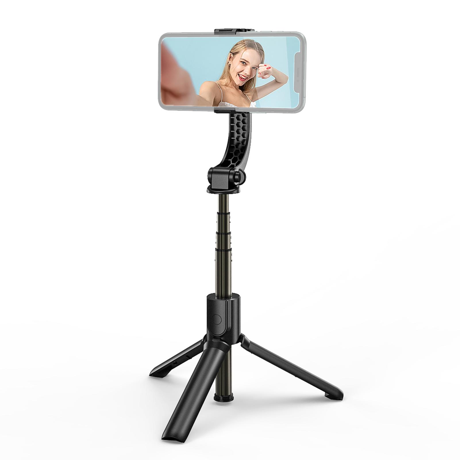 Bộ ổn định Gimbal cầm tay cho điện thoại thông minh Chân đế với chức năng tự động cân bằng từ xa BT 180 độ