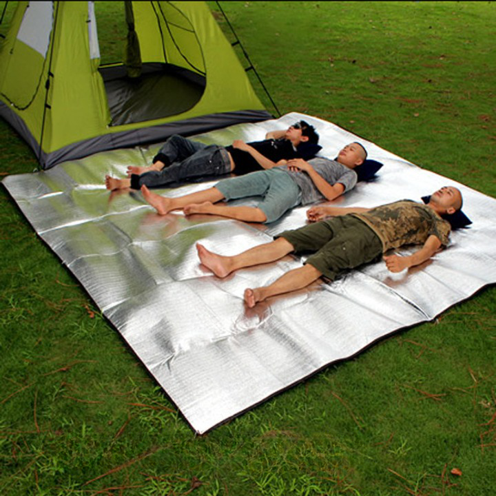 Thảm lót lều cắm trại chống ẩm, kích thước 200*150*2.5 cm, tặng kèm túi đựng thảm