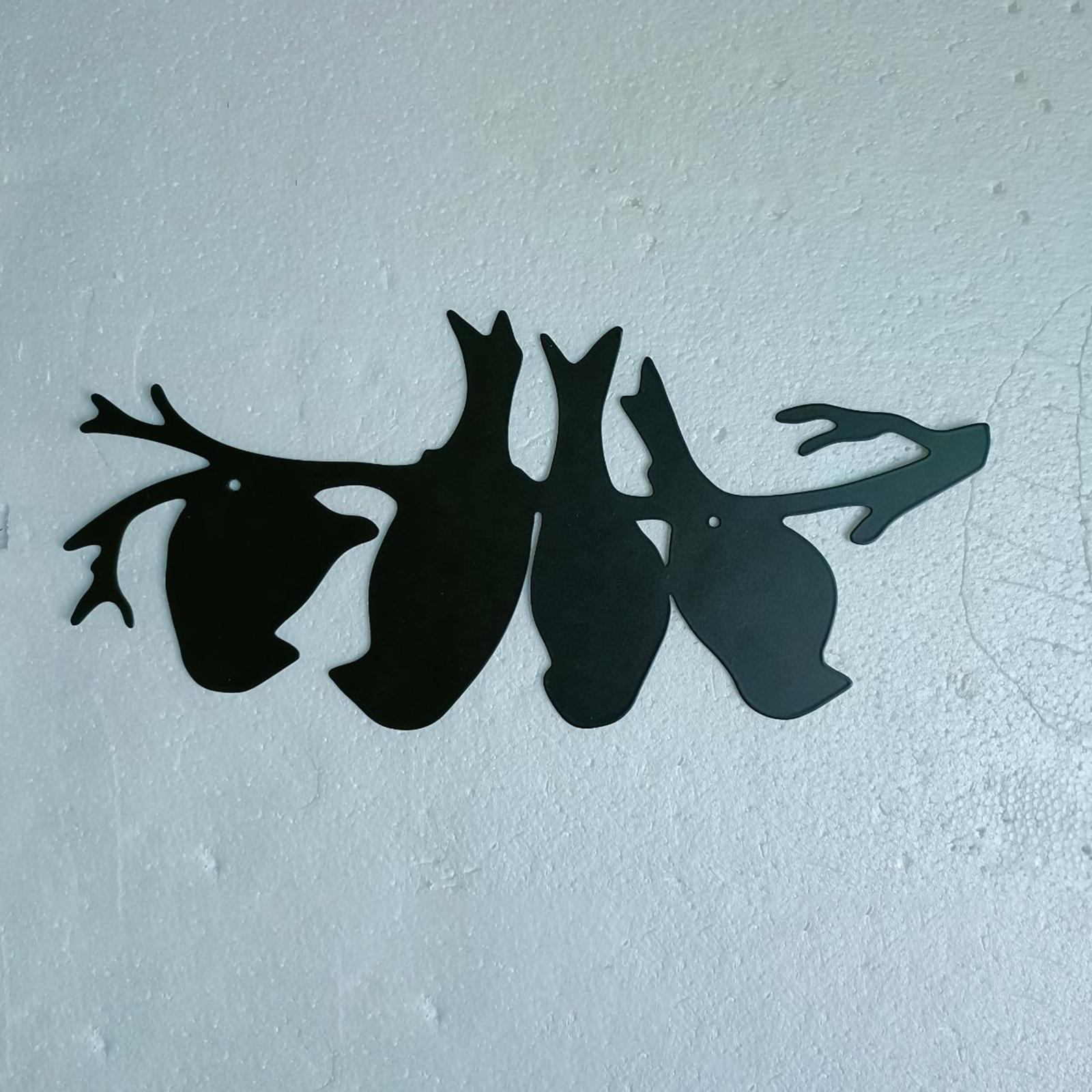 Birds On The Branch Metal Wall Art Ornaments Aesthetic for Bedroom Parties Cafe