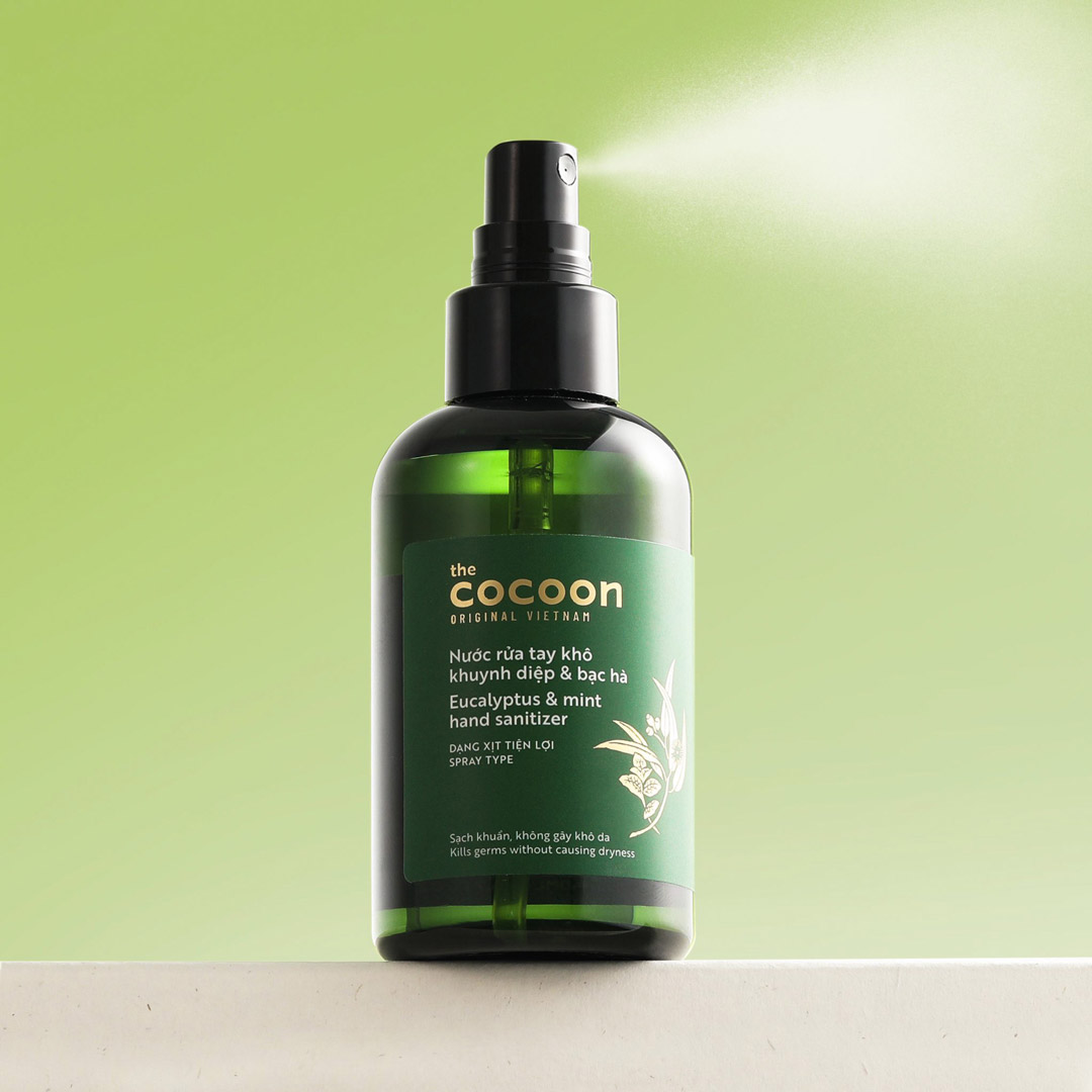 Nước Xịt Rửa Tay Khô Khuynh Diệp Và Bạc Hà The Cocoon Eucalyptus &amp; Mint Hand Sanitizer