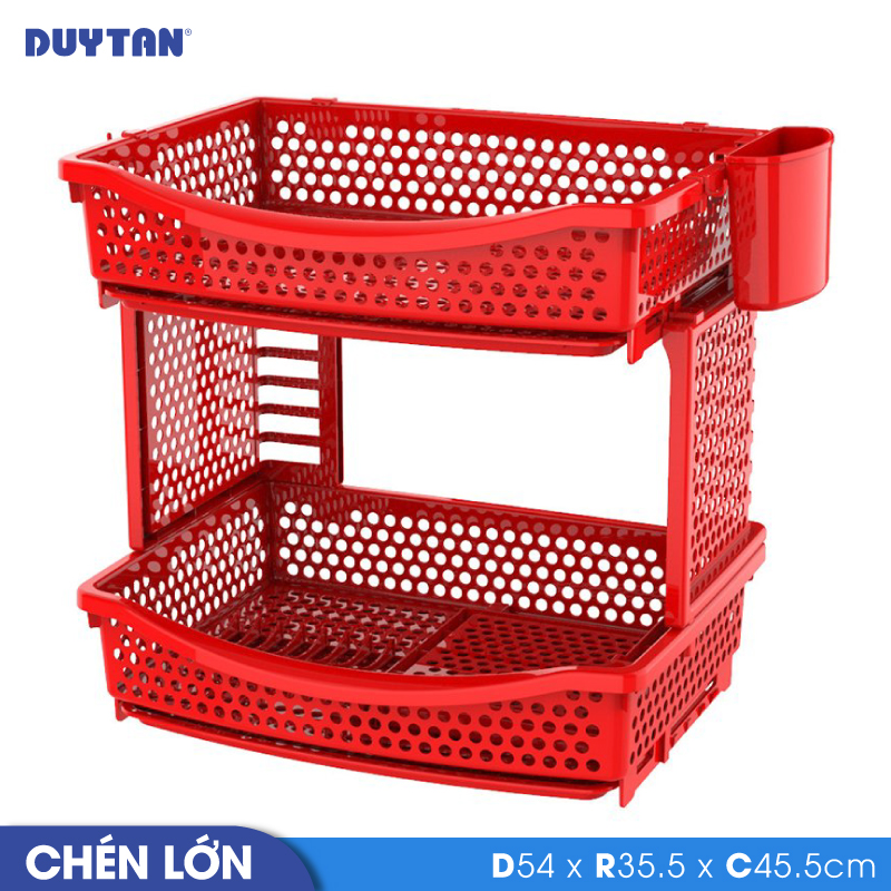 Kệ chén lớn nhựa Duy Tân - 11463 - Giao màu ngẫu nhiên - Hàng chính hãng