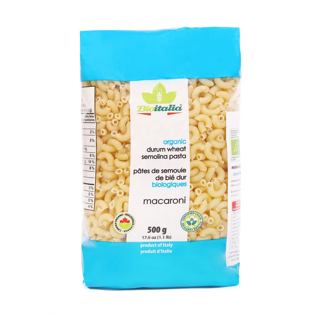 Nui Macaroni Hữu Cơ BioItalia (500g) - Organic Macaroni