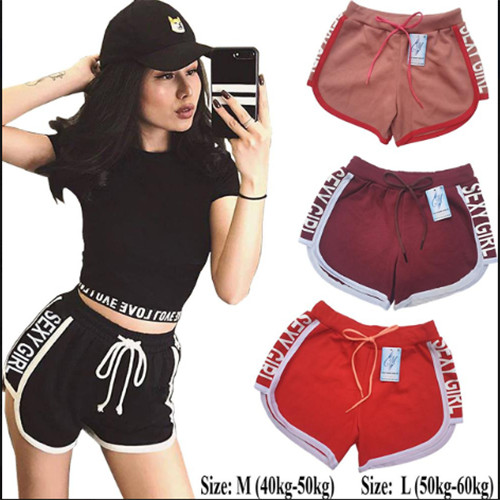 Set 5 Quần đùi nữ SEXY GIRL dây rút, thể thao, tập gym, yoga, mặc nhà, giá rẻ, quần short nữ cao cấp