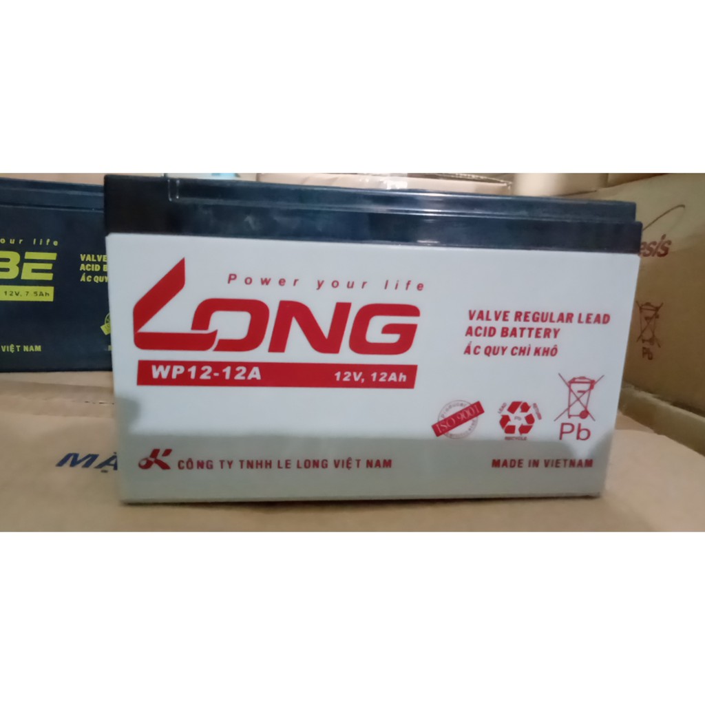 ẮC QUY KÍN KHÍ (VRLA AGM) LONG 12V 12AH WP12-12A - (PDC-TECH)